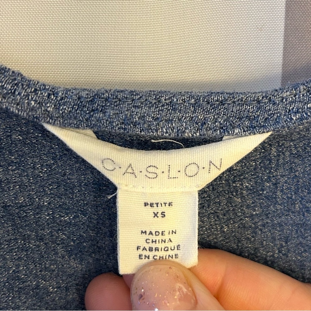 Caslon Blue Sleeveless Top - Picture 2 of 3